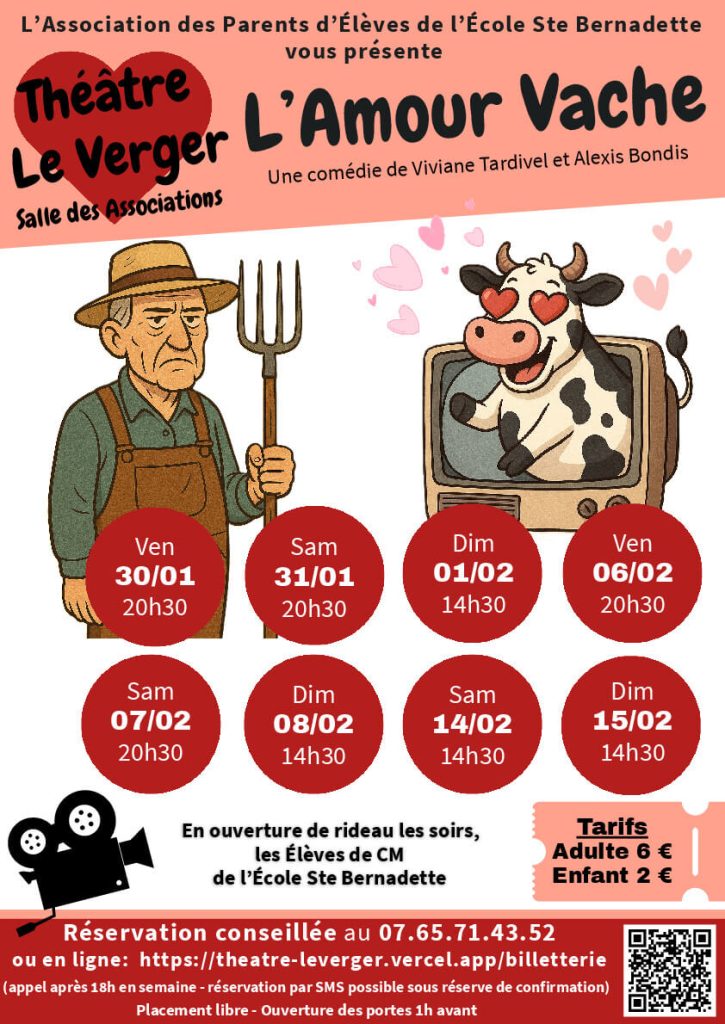 Affiche théâtre Le Verger